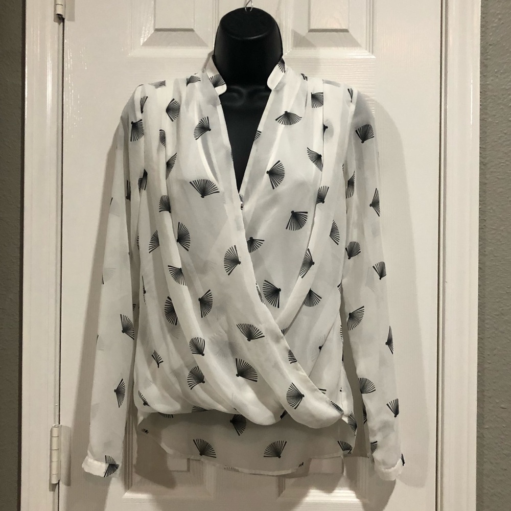 H&M pullover, asymmetrical blouse.